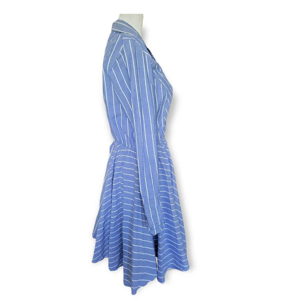 VENUS Fit and Flare Striped Shirt Dress Size Medium - Picture 6 of 10